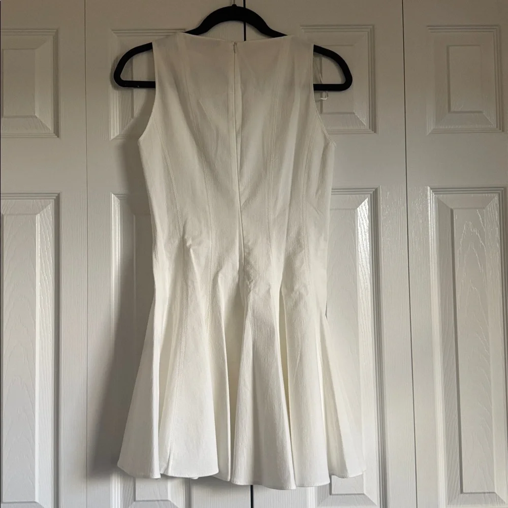 Zara White Sleeveless Dress - Picture 3 of 3